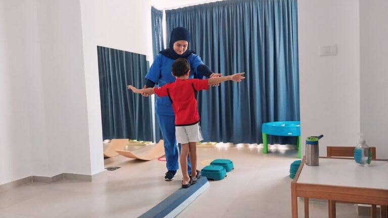 جلسة علاج نفسي حركي